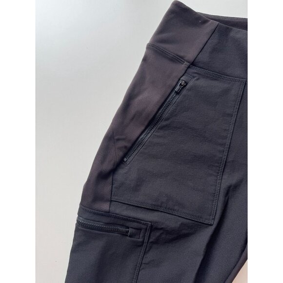 ATHLETA Headland Hybrid Black High Rise Cargo Ankle Leggings, Size 2 - Picture 7 of 15